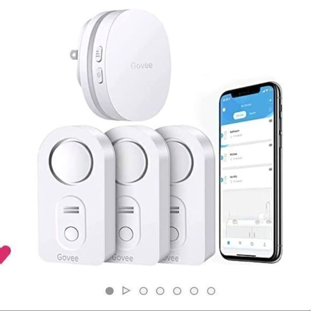 NWT‎ Govee WiFi 3 Pack Leak and Drip Water Sensor Alert